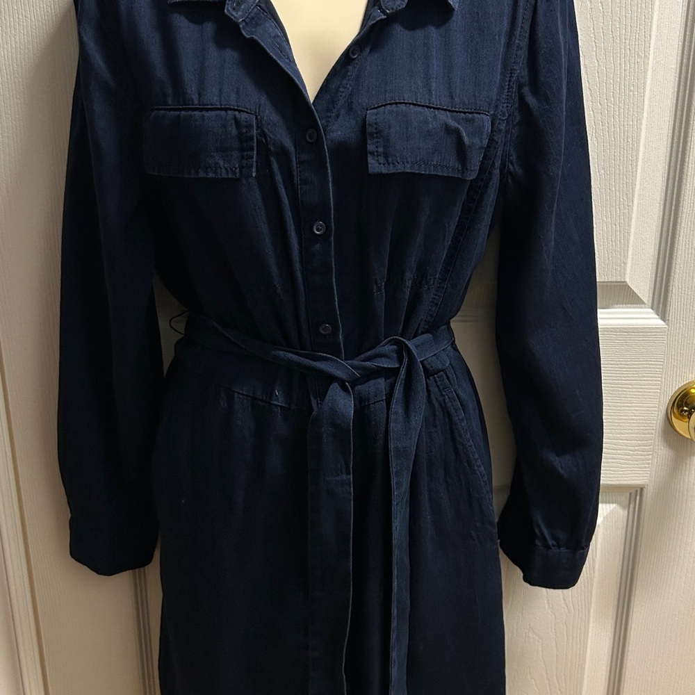 Banana Republic Dark Blue Jean Dres SZ 10 -Like new